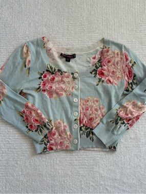 Betsey Johnson Floral Cardigan